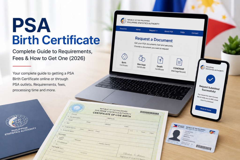 PSA birth certificate request guide
