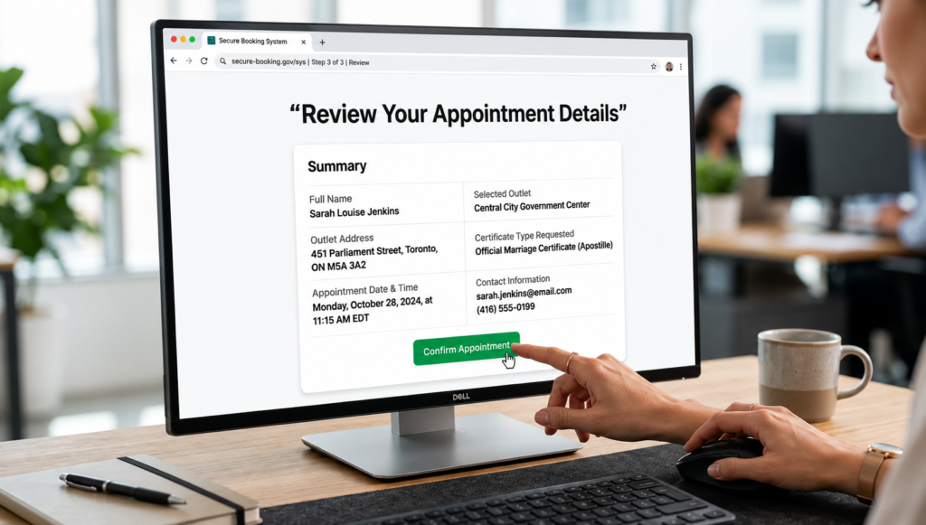psa onlineappointment