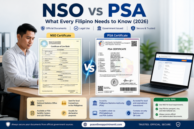 NSO vs PSA