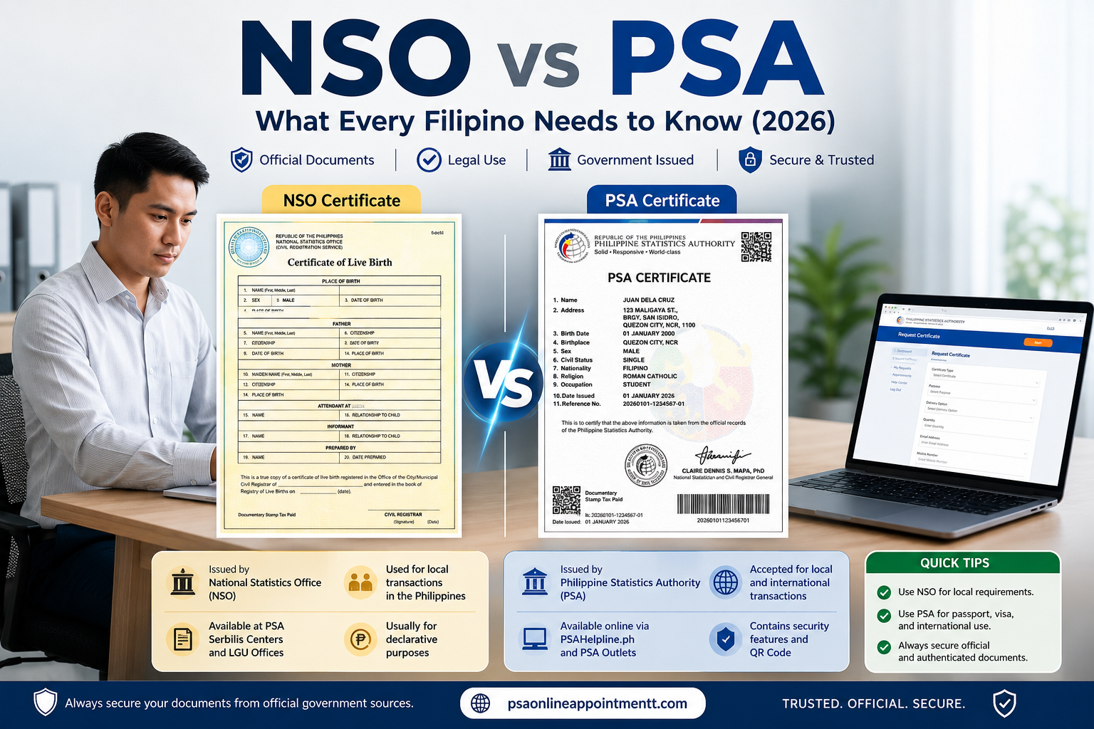 NSO vs PSA