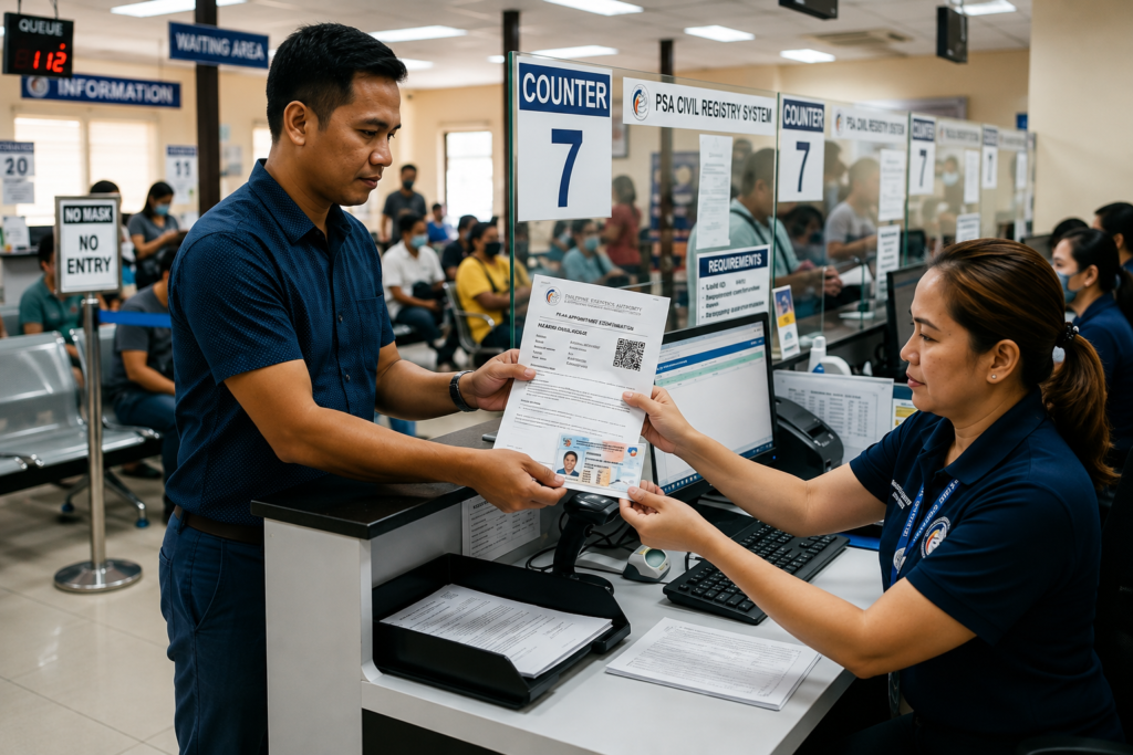 PSA Counter 7 Appointment Handoff